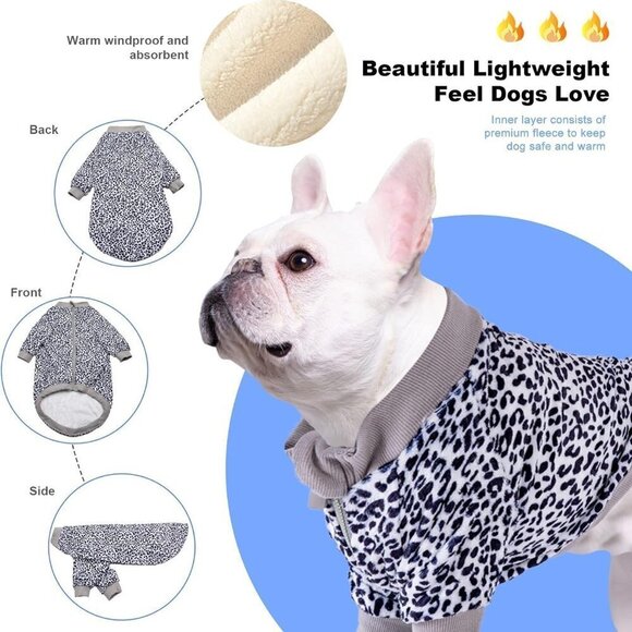 LovinPet  Dog Jacket Warm Upgraded Flannel Fabric SMALL PLUS - BRAND NEW - Picture 2 of 14